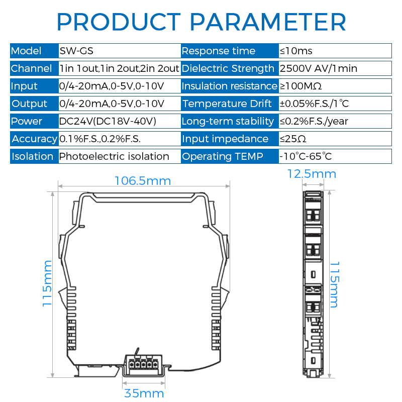 DC Signal Isolator 4-20mA 0-20 - đánh giá và giá Dc Dc Converter
