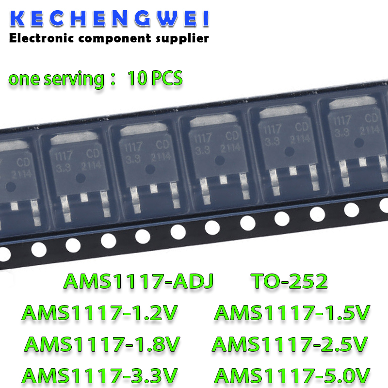 10 Cái/lốc AMS1117CD-ADJ AMS11 - đánh giá và giá Ams1117 Module