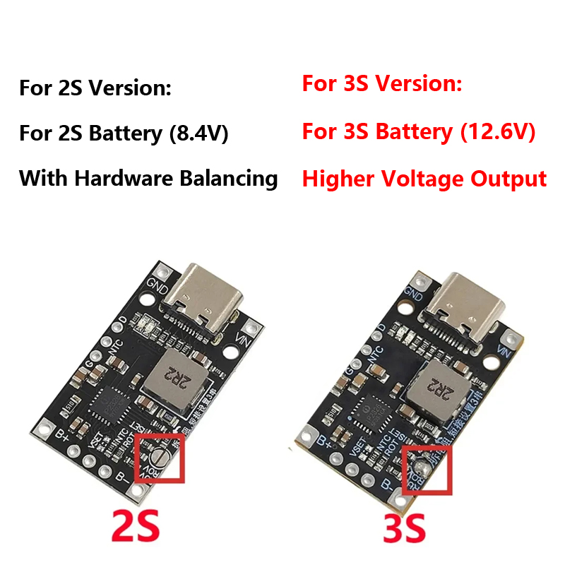 Type-C USB 2S 3S Li-ion Charge - đánh giá và giá Tp4056 Module